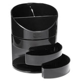 Rubbermaid® Small Storage Divided Pencil Cup, Plastic, 4 1-2 Dia. X 5 11-16, Black freeshipping - TVN Wholesale 