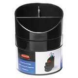 Rubbermaid® Small Storage Divided Pencil Cup, Plastic, 4 1-2 Dia. X 5 11-16, Black freeshipping - TVN Wholesale 