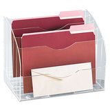 Rubbermaid® Optimizers Multifunctional Two-way Organizer, 5 Sections, Letter Size Files, 8.75" X 10.38" X 13.63", Clear freeshipping - TVN Wholesale 