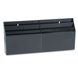 Rubbermaid® Optimizers Six-pocket Organizer, 26 21-32" X 3 4-5" X 11 9-16", Black freeshipping - TVN Wholesale 