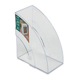 Rubbermaid® Optimizers Deluxe Plastic Magazine Rack, 5 1-4 X 9 X 11 1-8, Clear freeshipping - TVN Wholesale 