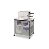Safco® Impromptu Deluxe Machine Stand W-doors, 34.75w X 25.5d X 30.75h, Gray freeshipping - TVN Wholesale 