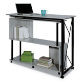 Safco® Mood Standing Height Desk, 53.25" X 21.75" X 42.25", Gray freeshipping - TVN Wholesale 