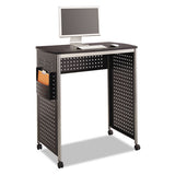 Safco® Scoot Stand-up Desk, 39.5" X 23.25" X 41.75" To 42", Black freeshipping - TVN Wholesale 