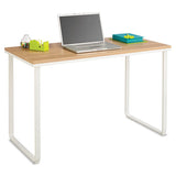 Safco® Steel Desk, 47.25" X 24" X 28.75", Beech-white freeshipping - TVN Wholesale 