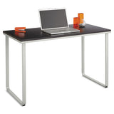 Safco® Steel Desk, 47.25" X 24" X 28.75", Black-silver freeshipping - TVN Wholesale 