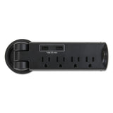 Safco® Pull-up Power Module, 4 Outlets, 2 Usb Ports, 8 Ft Cord, Black freeshipping - TVN Wholesale 