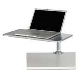 Safco® Desktop Sit-stand Workstations, Single Monitor, Silver freeshipping - TVN Wholesale 