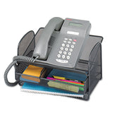 Safco® Onyx Angled Mesh Steel Telephone Stand, 11.75 X 9.25 X 7, Black freeshipping - TVN Wholesale 