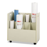 Safco® Laminate Mobile Roll Files, 8 Compartments, 30.13w X 15.75d X 29.25h, Putty freeshipping - TVN Wholesale 