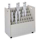Safco® Laminate Mobile Roll Files, 50 Compartments, 30.25w X 15.75d X 29.25h, Putty freeshipping - TVN Wholesale 
