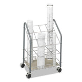 Safco® Wire Roll-files, 12 Compartments, 18w X 12.75d X 24.5h, Gray freeshipping - TVN Wholesale 