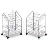 Safco® Wire Roll-files, 20 Compartments, 18w X 12.75d X 24.5h, Gray freeshipping - TVN Wholesale 