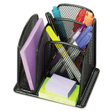 Safco® Onyx Mini Organizer With Three Compartments, Black, 6 X 5 1-4 X 5 1-4 freeshipping - TVN Wholesale 