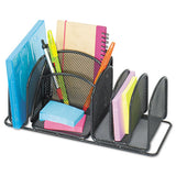 Safco® Deluxe Organizer, Six Compartments, Steel, 12 1-2 X 5 1-4 X 5 1-4 freeshipping - TVN Wholesale 