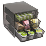 Safco® 3 Drawer Hospitality Organizer, 7 Compartments, 11 1-2w X 8 1-4d X 8 1-4h, Bk freeshipping - TVN Wholesale 