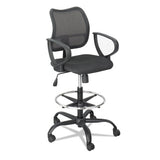 Safco® Vue Series Mesh Extended-height Chair, Supports Up To 250 Lb, 23" To 33" Seat Height, Black Fabric freeshipping - TVN Wholesale 