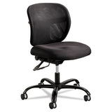 Safco® Vue Intensive-use Mesh Task Chair, Supports Up To 500 Lb, 18.5" To 21" Seat Height, Black Vinyl Seat-back, Black Base freeshipping - TVN Wholesale 