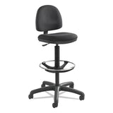 Safco® Precision Extended-height Swivel Stool, Adjustable Footring, Supports Up To 250 Lb, 23" To 33" Seat Height, Black Fabric freeshipping - TVN Wholesale 