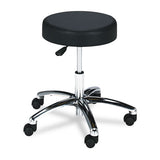 Safco® Pneumatic Lab Stool, Backless, Supports Up To 250 Lb, 17" To 22" Seat Height, Black Seat, Chrome Base freeshipping - TVN Wholesale 