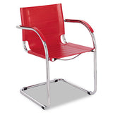 Safco® Flaunt Series Guest Chair, 21.5" X 23" X 31.75", Camel Seat-back, Chrome Base freeshipping - TVN Wholesale 