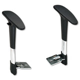 Safco® Adjustable T-pad Arms For Metro Series Extended-height Chairs, Black-chrome freeshipping - TVN Wholesale 