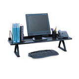 Safco® Value Mate Desk Riser, 100-pound Capacity, 42 X 12 X 8, Black freeshipping - TVN Wholesale 