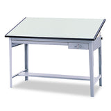 Safco® Precision Four-post Drafting Table Base, 56.5w X 30.5d X 35.5h, Gray freeshipping - TVN Wholesale 