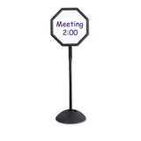 Safco® Double Sided Sign, Magnetic-dry Erase Steel, 18 X 18, White, Black Frame freeshipping - TVN Wholesale 