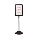 Safco® Double Sided Sign, Magnetic-dry Erase Steel, 18 X 18, White, Black Frame freeshipping - TVN Wholesale 