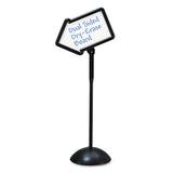 Safco® Double Sided Sign, Magnetic-dry Erase Steel, 18 X 18, White, Black Frame freeshipping - TVN Wholesale 