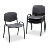 Safco® Stacking Chair, Supports Up To 250 Lb, Black, 4-carton freeshipping - TVN Wholesale 