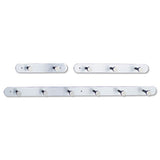 Safco® Nail Head Wall Coat Rack, Two Hooks, Metal, 12w X 2.75d X 2h, Satin freeshipping - TVN Wholesale 