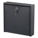 Safco® Wall-mountable Interoffice Mailbox, 12w X 3d X 12h, Black freeshipping - TVN Wholesale 