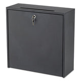 Safco® Wall-mountable Interoffice Mailbox, 18w X 7d X 18h, Black freeshipping - TVN Wholesale 