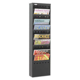 Safco® Steel Magazine Rack, 11 Compartments, 10w X 4d X 36.25h, Black freeshipping - TVN Wholesale 