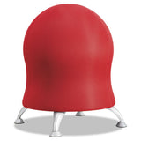 Safco® Zenergy Ball Chair, Backless, Supports Up To 250 Lb, Black Fabric Seat, Silver Base freeshipping - TVN Wholesale 