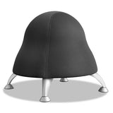 Safco® Runtz Ball Chair, Backless, Supports Up To 250 Lb, Licorice Black Seat, Silver Base freeshipping - TVN Wholesale 