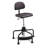 Safco® Task Master Economy Industrial Chair, Supports Up To 250 Lb, 17" To 35" Seat Height, Black freeshipping - TVN Wholesale 