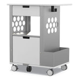 Safco® Mobile Storage Cart, 28w X 20d X 33.5h, White, 150-lb Capacity freeshipping - TVN Wholesale 