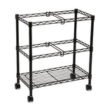 Safco® Two-tier Rolling File Cart, 25.75w X 14d X 29.75h, Black freeshipping - TVN Wholesale 