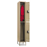 Safco® Double-tier, Three-column Locker, 36w X 18d X 78h, Two-tone Gray freeshipping - TVN Wholesale 