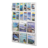 Safco® Reveal Clear Literature Displays, 18 Compartments, 30w X 2d X 45h, Clear freeshipping - TVN Wholesale 