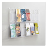 Safco® Reveal Clear Literature Displays, 12 Compartments, 30w X 2d X 20.25h, Clear freeshipping - TVN Wholesale 