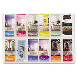 Safco® Reveal Clear Literature Displays, 9 Compartments, 30w X 2d X 22.5h, Clear freeshipping - TVN Wholesale 