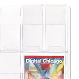 Safco® Reveal Clear Literature Displays, 12 Compartments, 30w X 2d X 34.75h, Clear freeshipping - TVN Wholesale 