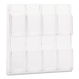 Safco® Reveal Clear Literature Displays, 8 Compartments, 20.5w X 2d X 20.5h, Clear freeshipping - TVN Wholesale 