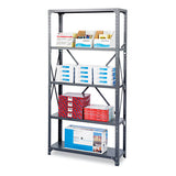 Safco® Commercial Steel Shelving Unit, Five-shelf, 36w X 12d X 75h, Dark Gray freeshipping - TVN Wholesale 