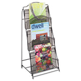 Safco® Onyx Magazine Floor Rack, 12.5w X 18.5d X 46h, Black freeshipping - TVN Wholesale 