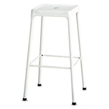 Safco® Bar-height Steel Stool, Backless, Supports Up To 250 Lb, 29" Seat Height, Silver freeshipping - TVN Wholesale 
